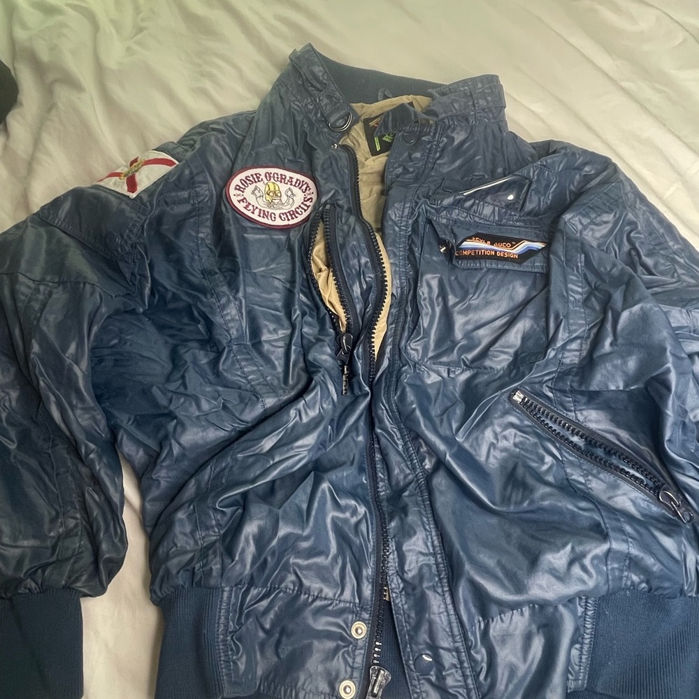 style auto vintage competition design jacket